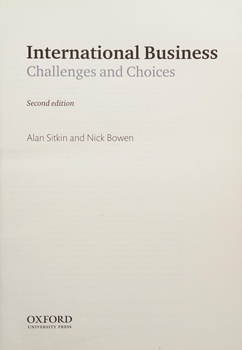 Cover of International business