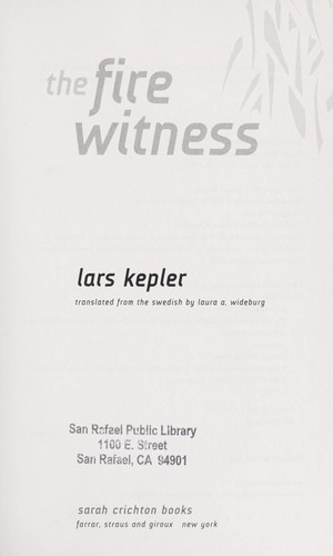 Cover of The fire witness