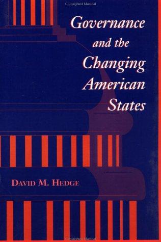 Cover of Governance and the changing American states