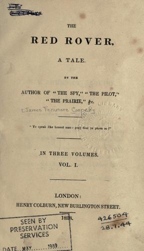 Cover of The Red Rover: A Tale