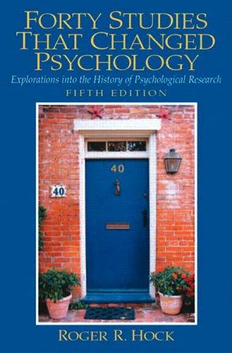 Cover of Forty studies that changed psychology