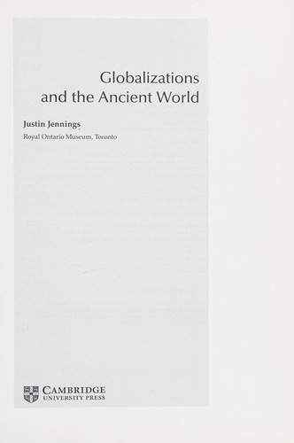 Cover of Globalizations and the ancient world