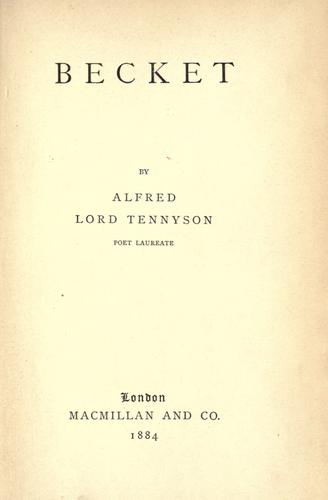 Cover of Becket