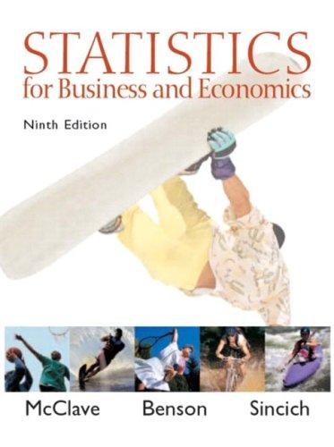 Cover of Statistics for business and economics