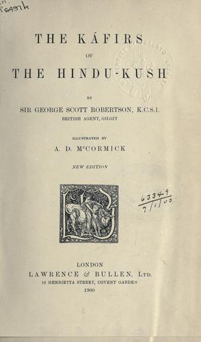 Cover of The Kafirs of the Hindu-Kush
