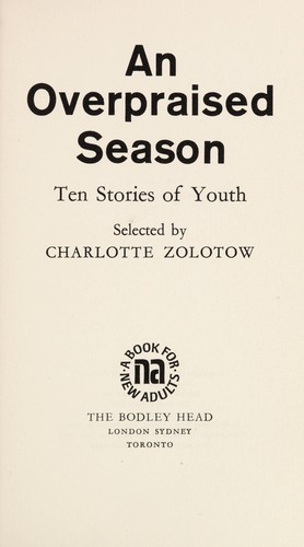 Cover of An Overpraised Season