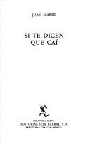 Cover of Si te dicen que caí