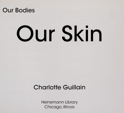 Cover of Our skin