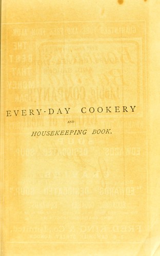 Cover of Mrs Beeton's every day cookery and housekeeping book