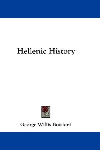Cover of Hellenic history