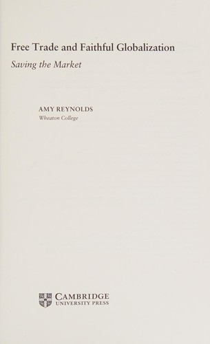 Cover of Free Trade and Faithful Globalization