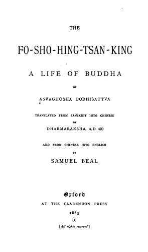 Cover of The Fo-sho-hing-tsan-king