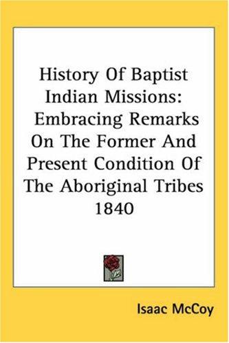 Cover of History of Baptist Indian missions