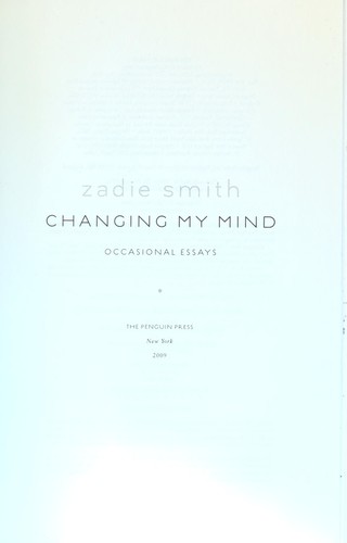 Cover of Changing my mind