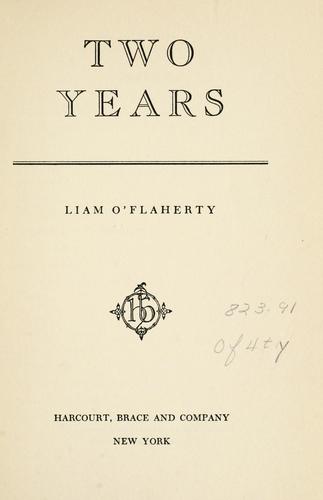 Cover of Two Years
