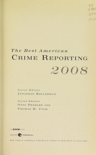 Cover of The Best American Crime Reporting 2008