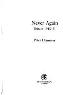 Cover of Never again