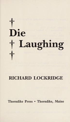 Cover of Die laughing