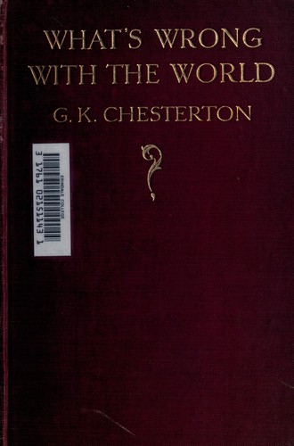 Cover of What's wrong with the world