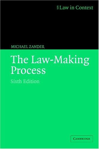 Cover of The law-making process