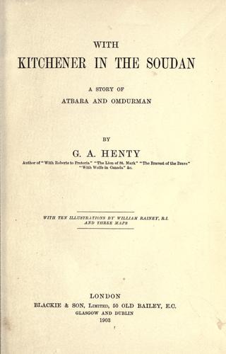Cover of With Kitchner in the Soudan