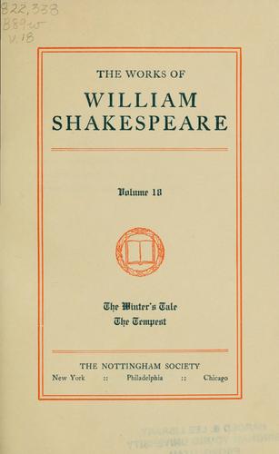 Cover of Plays (Tempest / Winter's Tale)