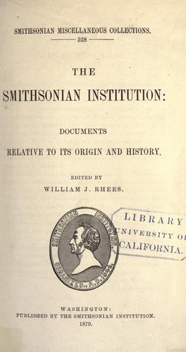 Cover of The Smithsonian Institution