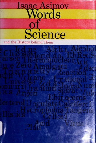 Cover of Words of science, and the history behind them