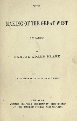 Cover of The making of the great West