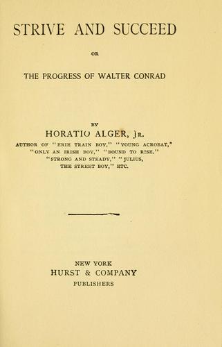 Cover of Strive and succeed