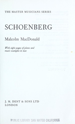 Cover of Schoenberg