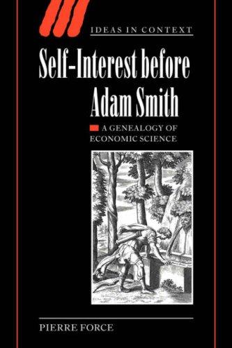 Cover of Self-interest before Adam Smith