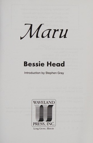 Cover of Maru