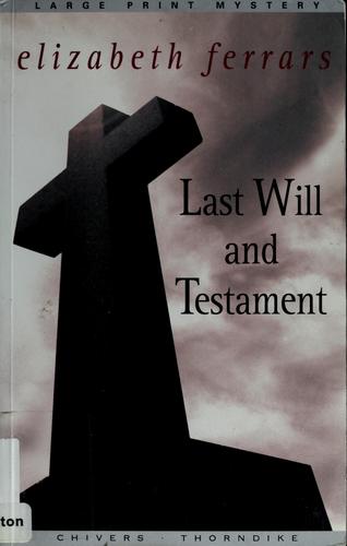 Cover of Last will and testament