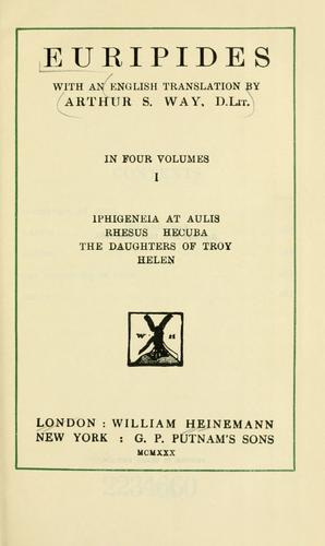 Cover of Euripides