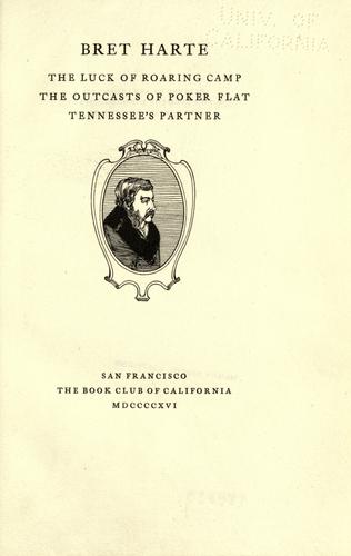 Cover of The Luck of Roaring Camp