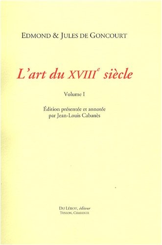 Cover of L' art du XVIIIe siècle