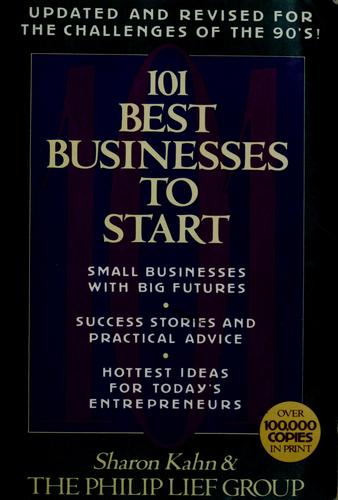 Cover of 101 best businesses to start