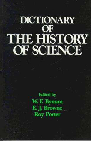 Cover of Dictionary of the history of science