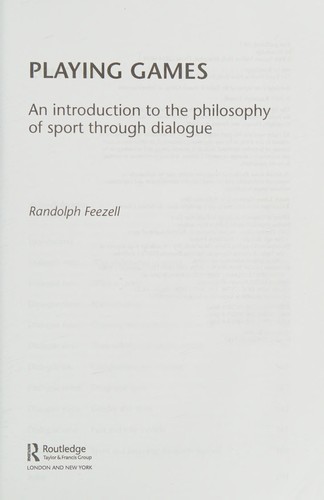 Cover of Playing Games