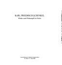 Cover of Karl Friedrich Schinkel