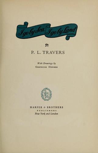 Cover of I go by sea, I go by land