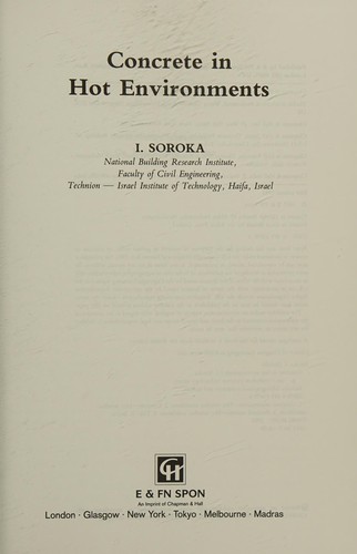 Cover of Concrete in hot environments