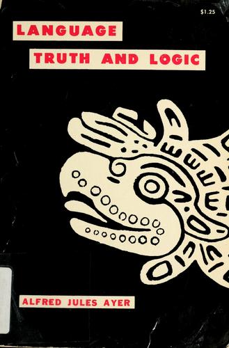 Cover of Language, truth and logic