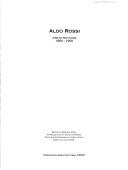Cover of Aldo Rossi