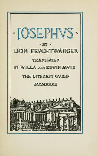 Cover of Josephus-Trilogie