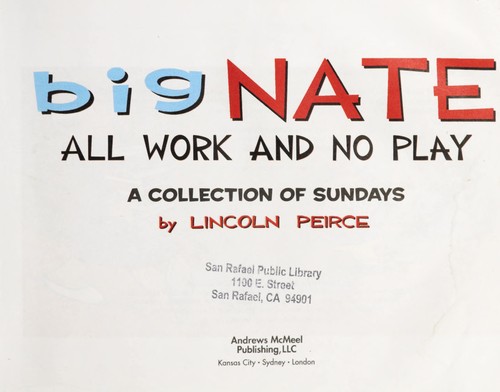 Cover of Big Nate - All Work and No Play