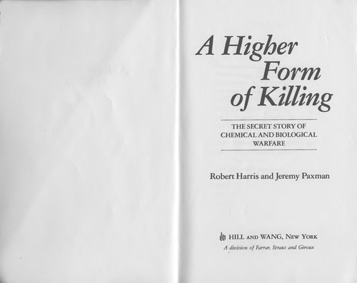 Cover of A higher form of killing