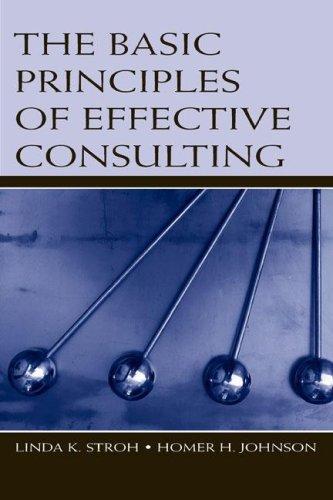Cover of Basic principles of effective consulting