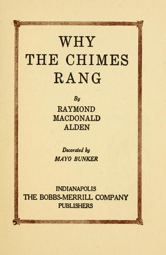 Cover of Why the chimes rang